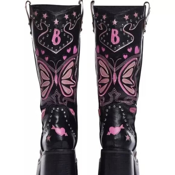 THE " WICKED WEST " PLATFORM BOOTS THE " BRATTY " (Fast shipping) (Brand new) - Picture 4 of 4